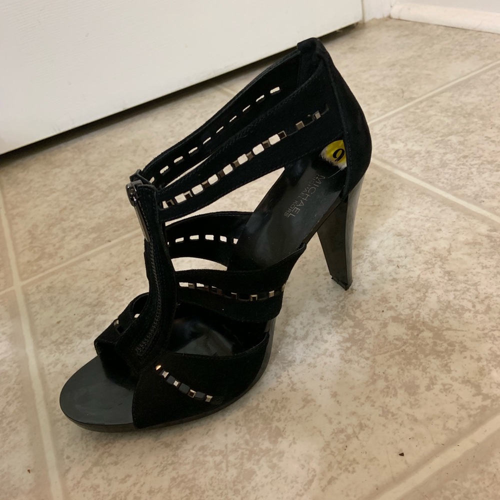 Michael Kors black Berkeley T-Strap shoes